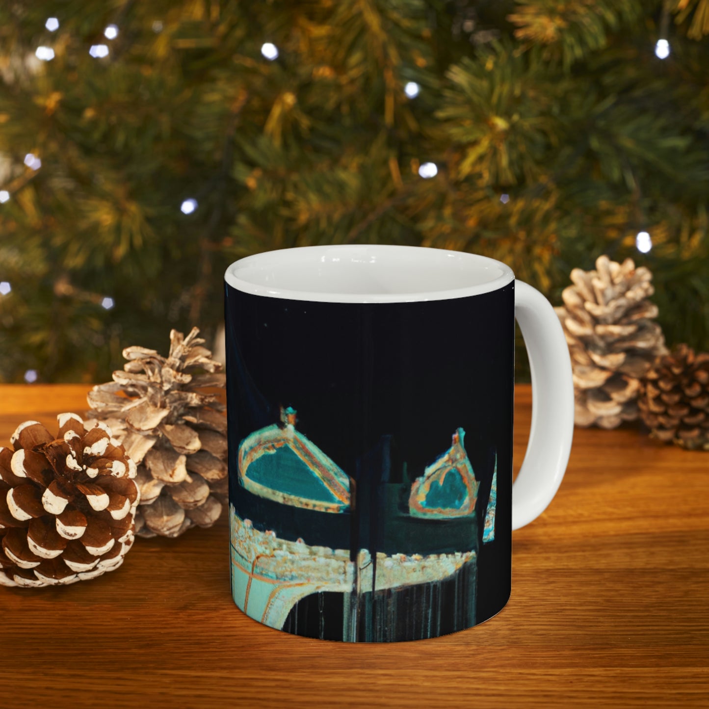 "A Lonesome Carousel Under Shining Stars" - Taza de cerámica The Alien 11 oz