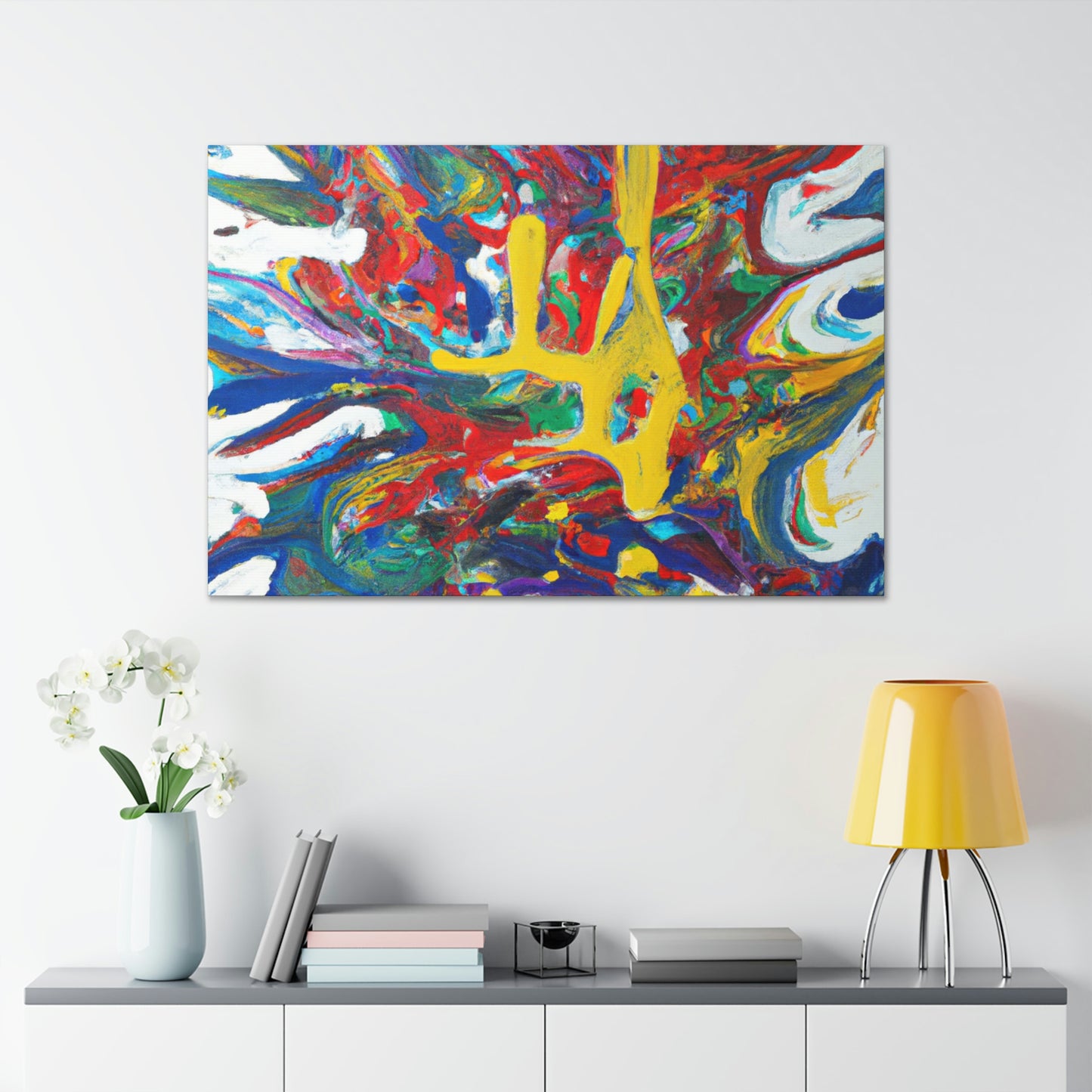 Synesthetic Symphony: An Abstract Painting - The Alien Canva.