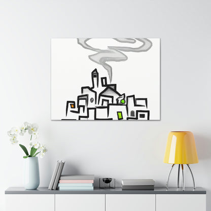 The City In The Mist - The Alien Canva