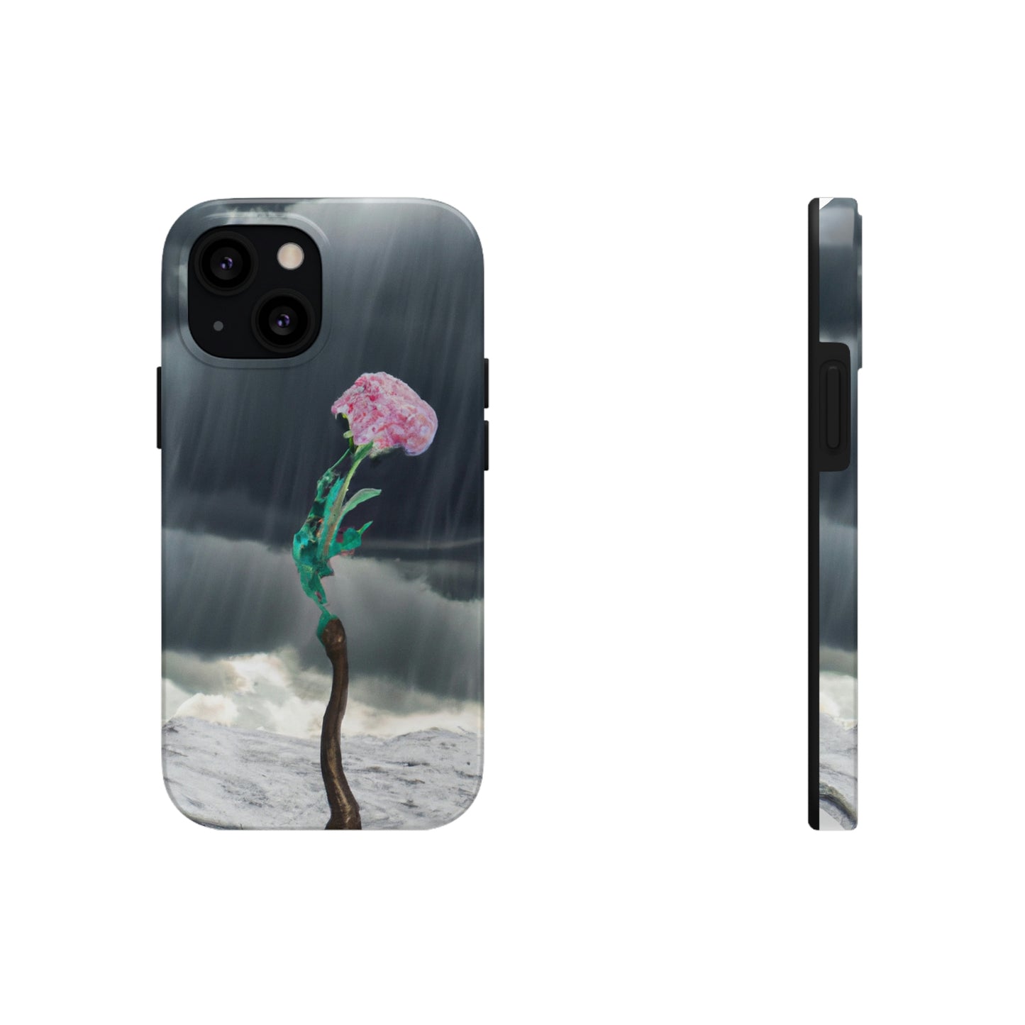 "Aight Against the Storm: La historia de una flor solitaria" - The Alien Tough Phone Cases