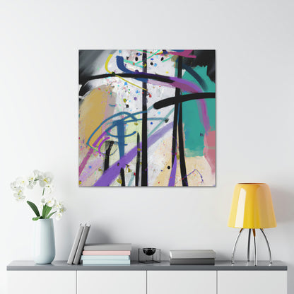 "Abstract Reflections: Battling My Difficult Situation" - Canvas