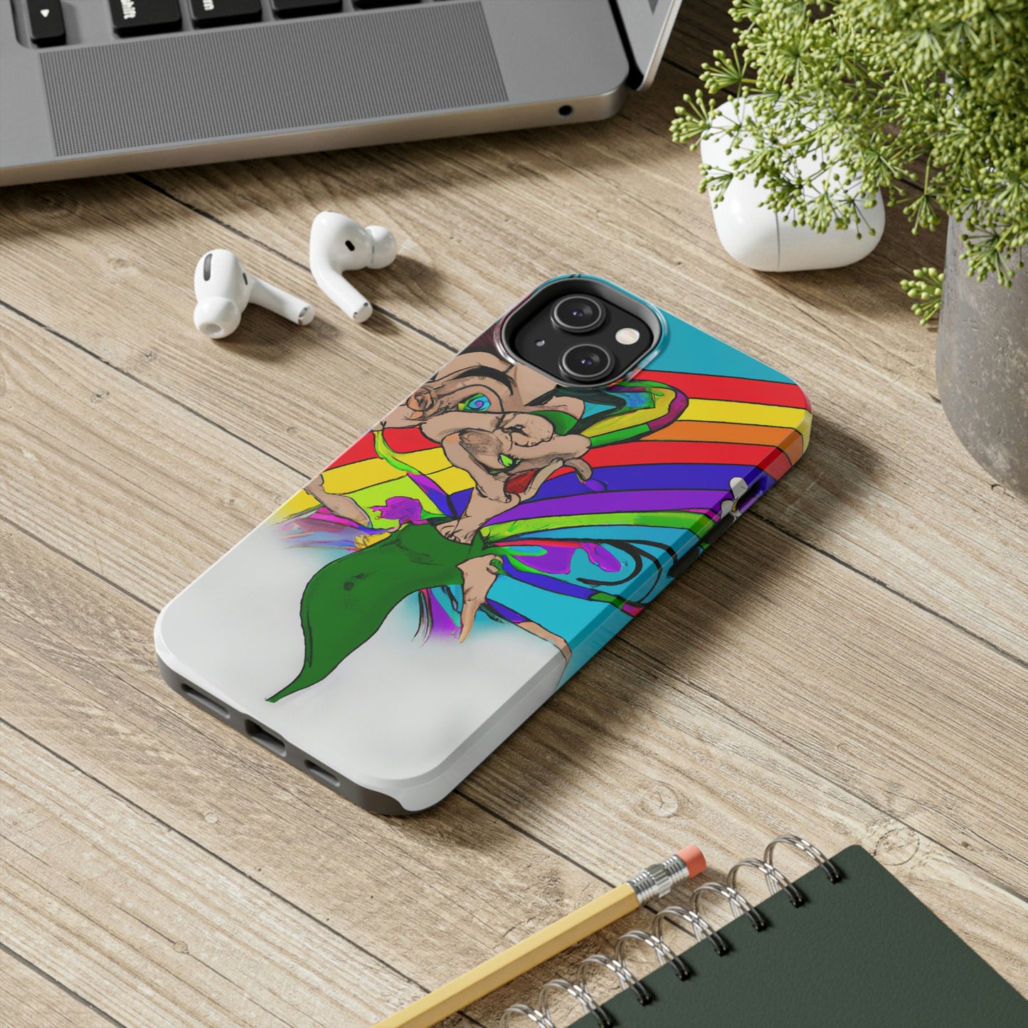 Rainbow Mischief Fairy - The Alien Tough Phone Cases