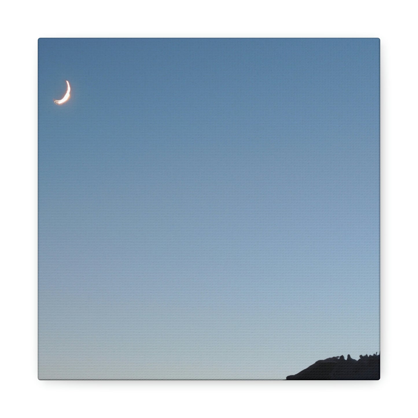 The Crescent Moon in Winter's Shadow - The Alien Canva