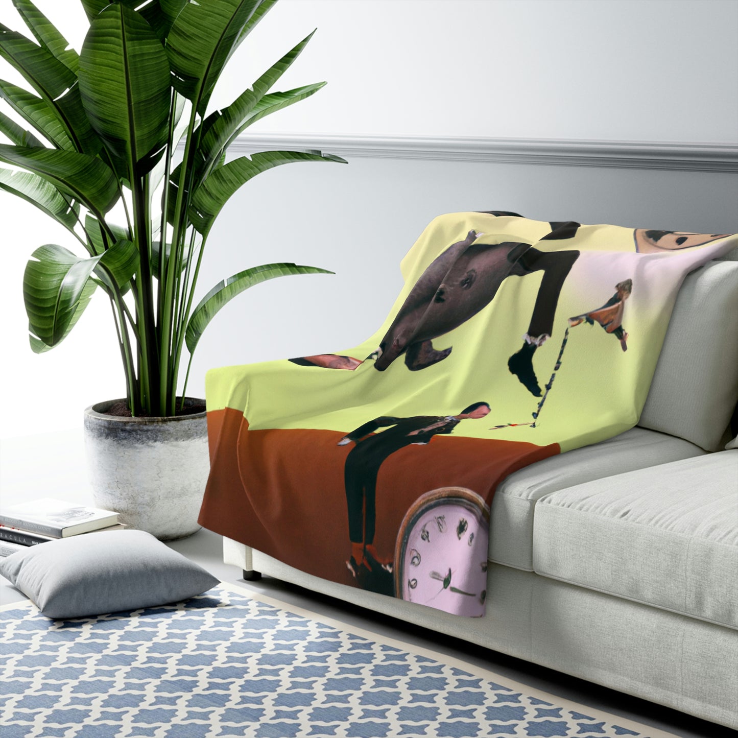 "Lost in the Millennial Maze: A Journey to Self-Discovery" - The Alien Sherpa Fleece Blanket