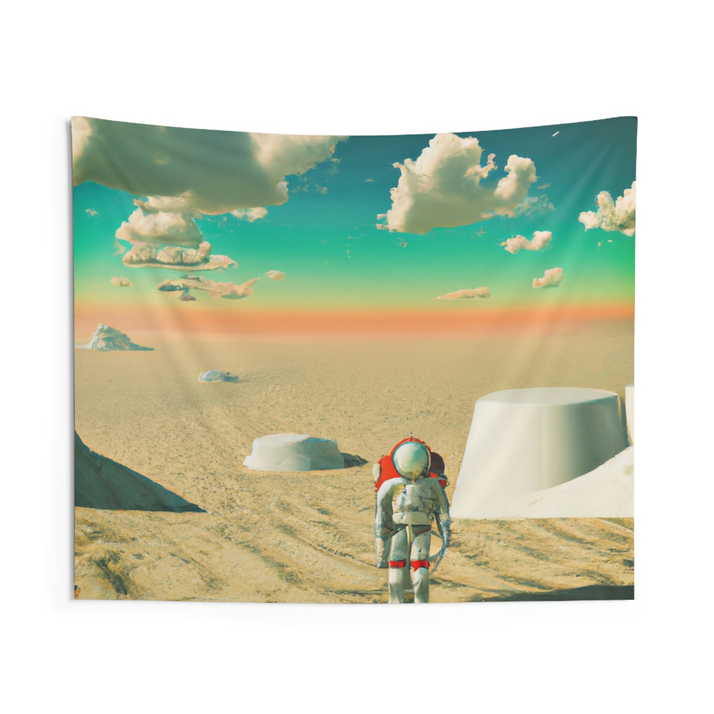 "A Strayed Astronaut: Alone on a Forlorn Planet" - The Alien Wall Tapestries