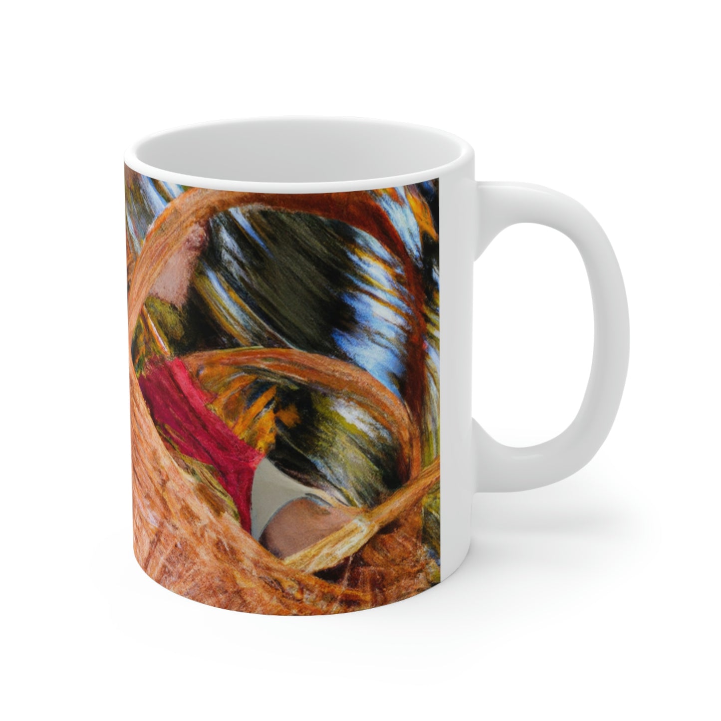 "Autumn Picnic in the Forest" - The Alien Ceramic Mug 11 oz