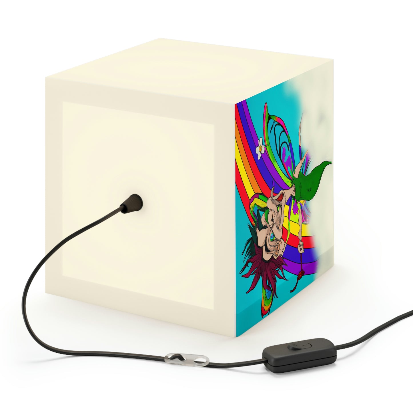 Rainbow Mischief Fairy - Die Alien Light Cube Lampe