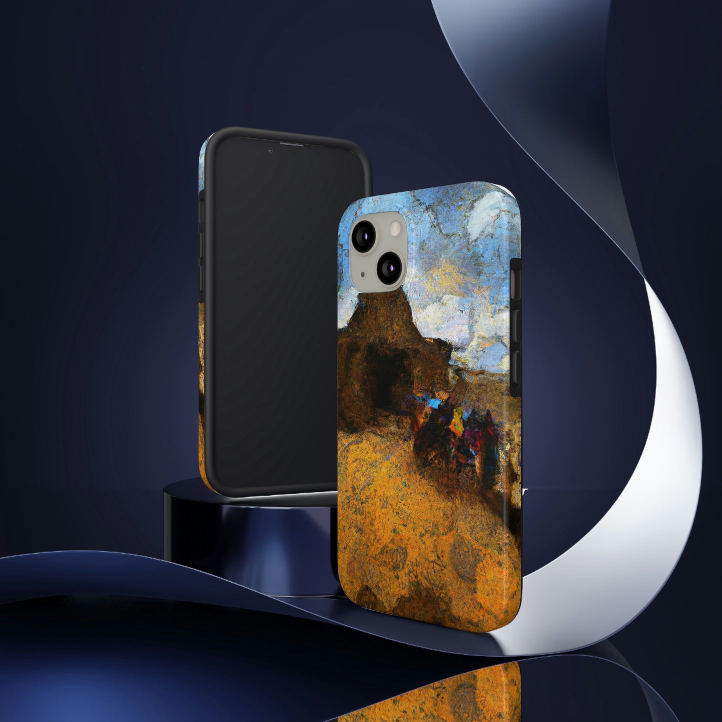 "Dusty Pilgrims at the Forgotten Shrine" - The Alien Tough Phone Cases