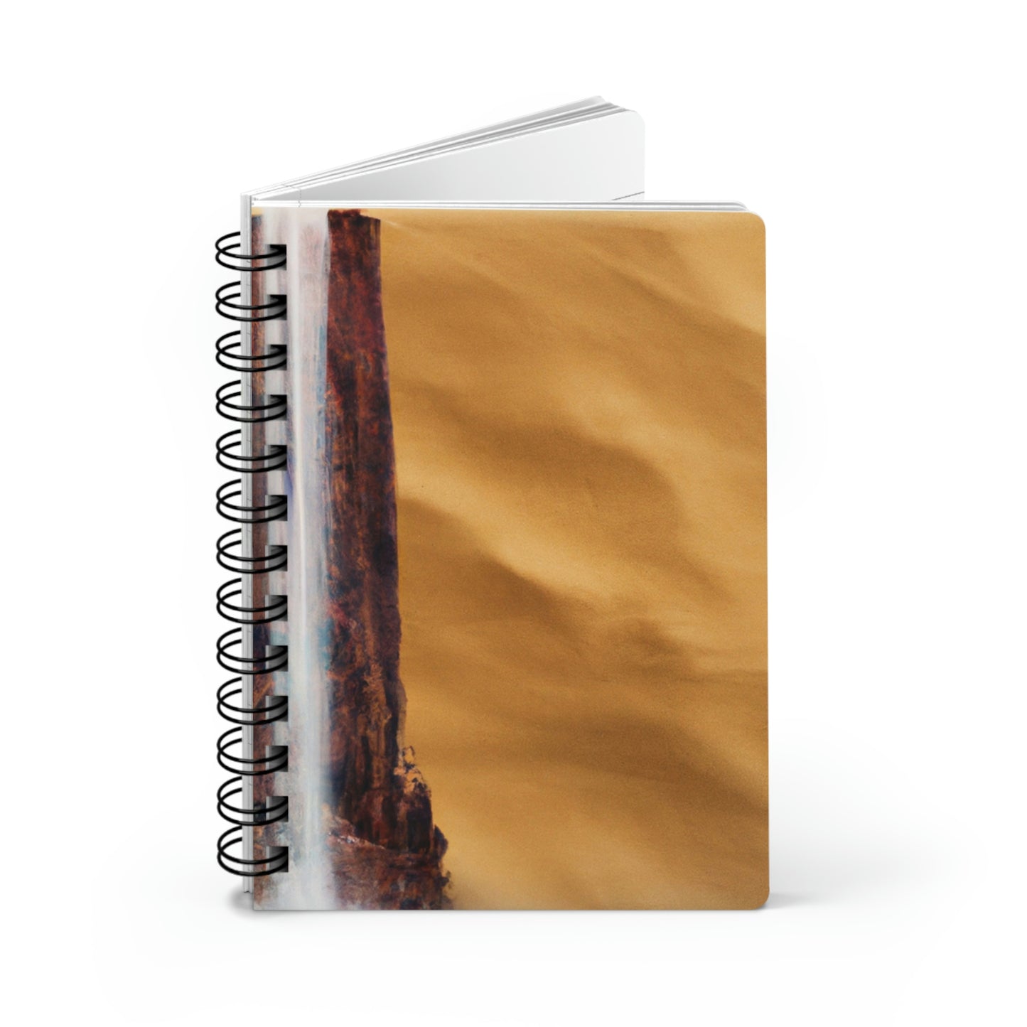 "Cascada solitaria en un desierto desolado" - The Alien Cuaderno encuadernado en espiral