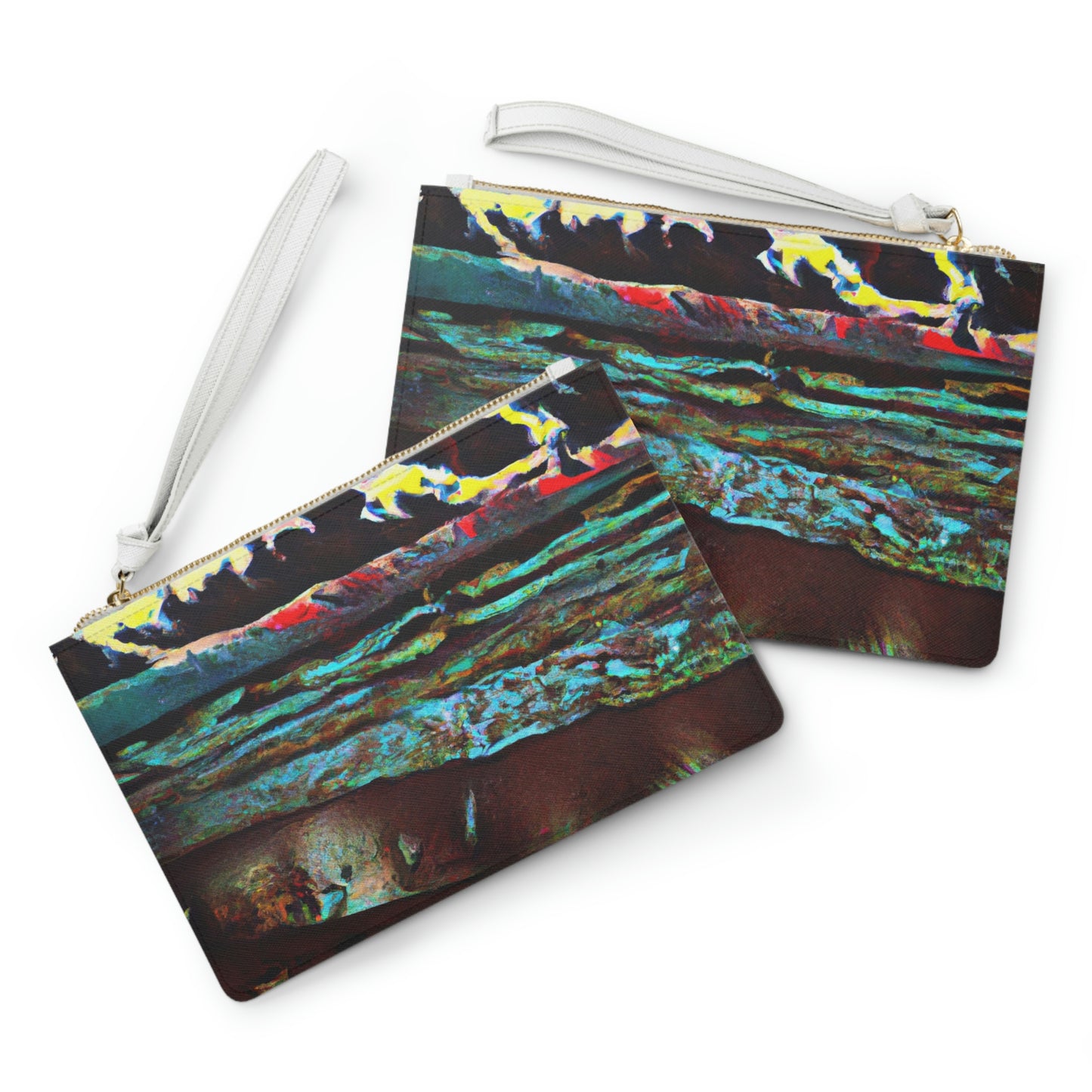 "Dusk at Sea: A Tempestuous Gathering" - Die Alien Clutch Bag