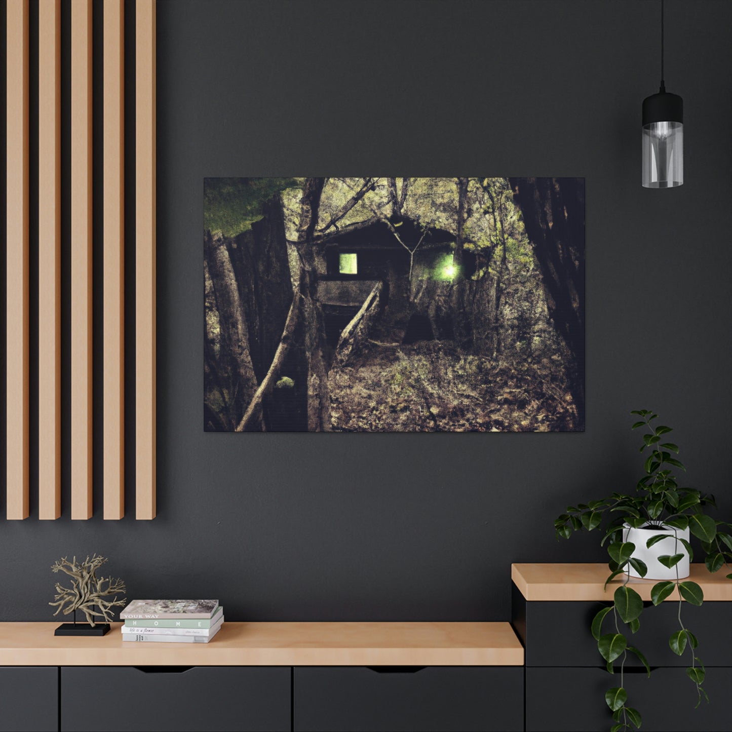 "Verfluchte Hütte im Wald" - The Alien Canva