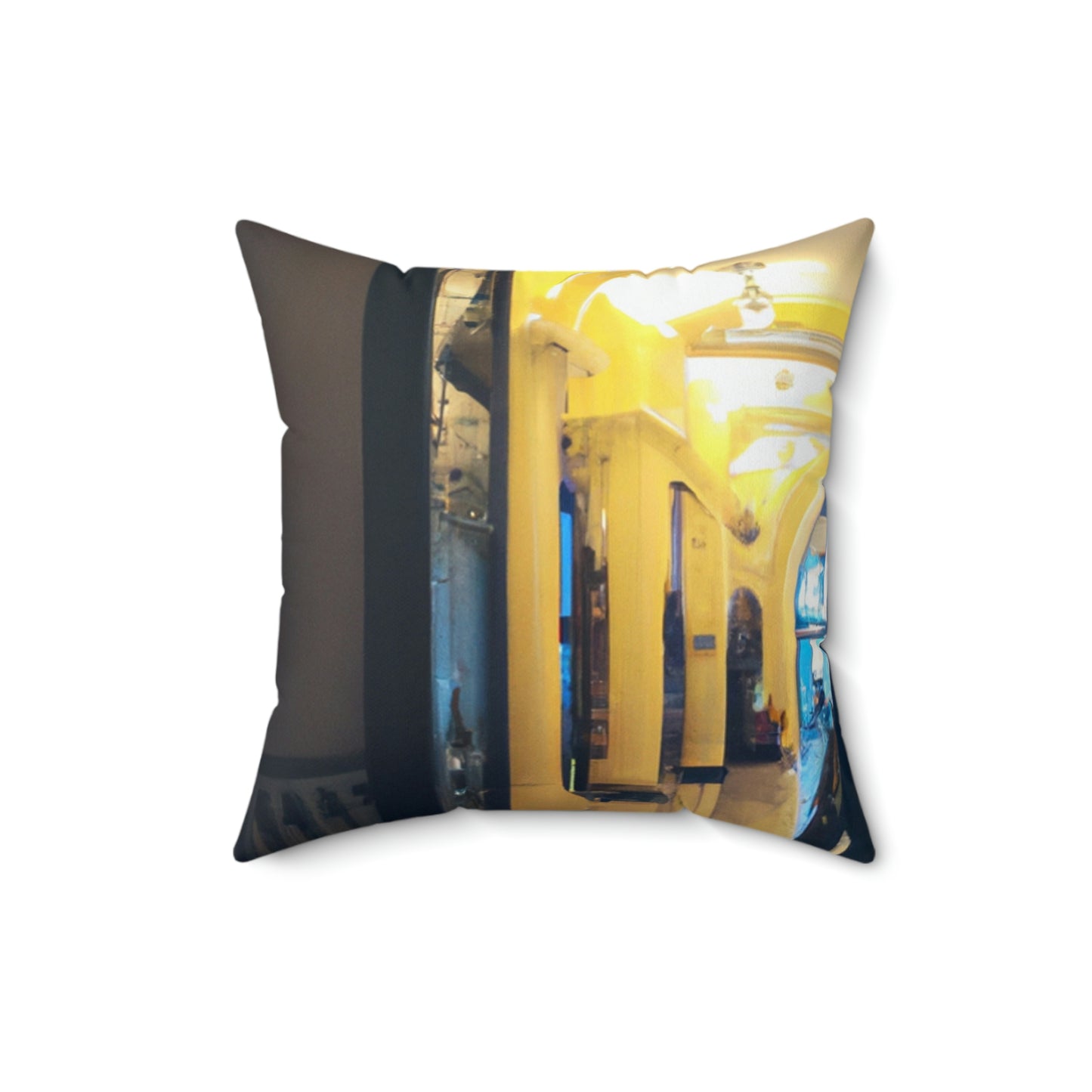 "Flucht aus dem verzauberten Palast" - Das Alien Square Pillow