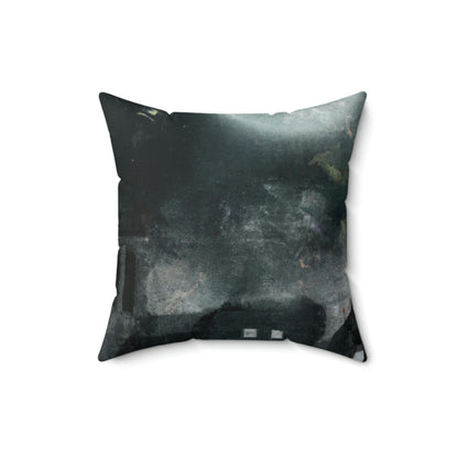 "Luminous Nocturne: A City Lit By Moonlight" - The Alien Square Pillow