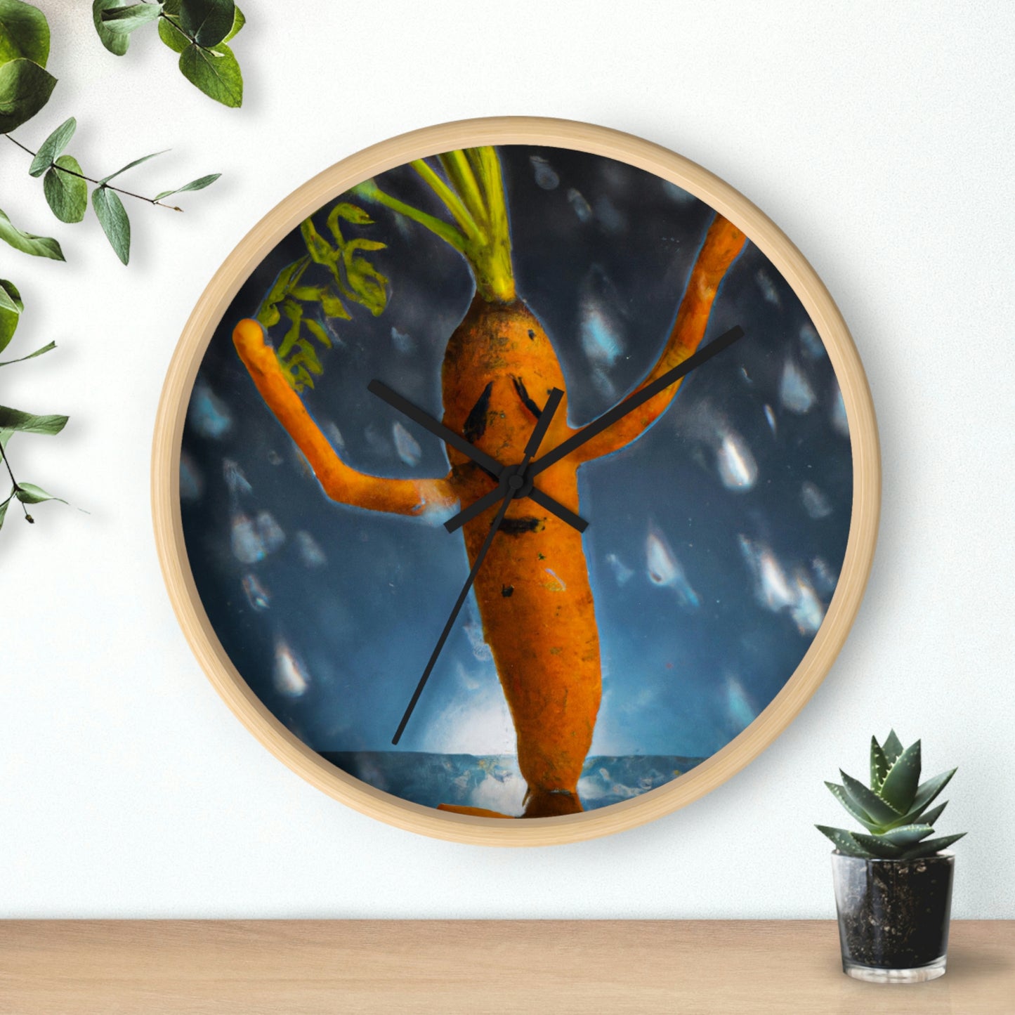 "Jubilant Jig in the Rain" - El reloj de pared alienígena