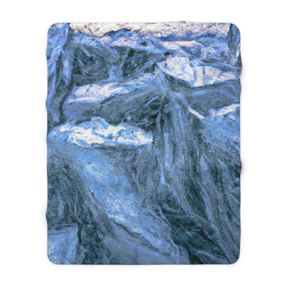 "Frozen Labyrinth" - The Alien Sherpa Fleece Blanket