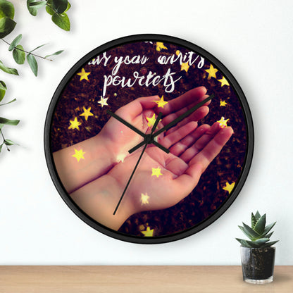 "Un deseo estrellado en mi bolsillo" - El reloj de pared alienígena