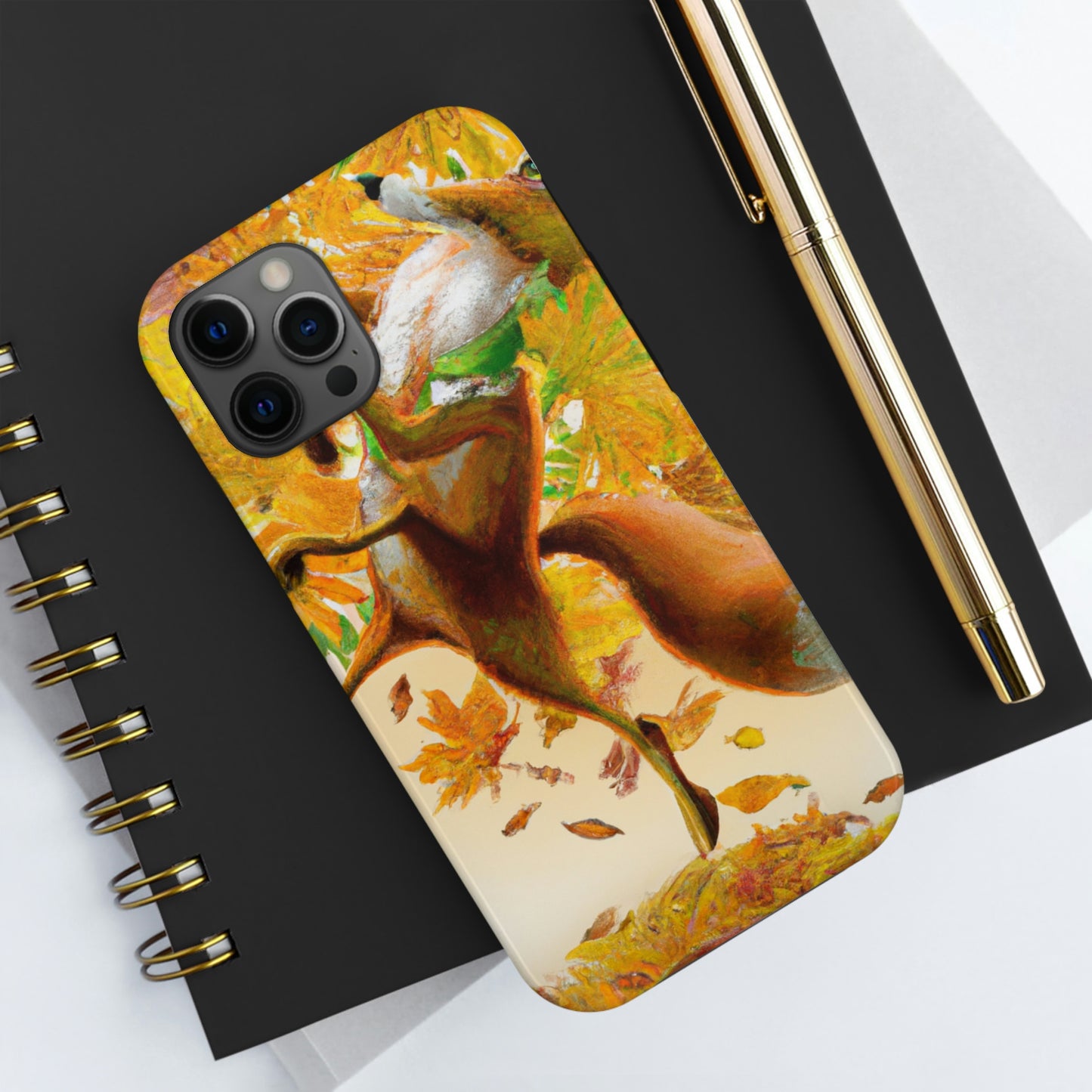 "Autumnal Adventure: A Fox's Mischief" - The Alien Tough Phone Cases