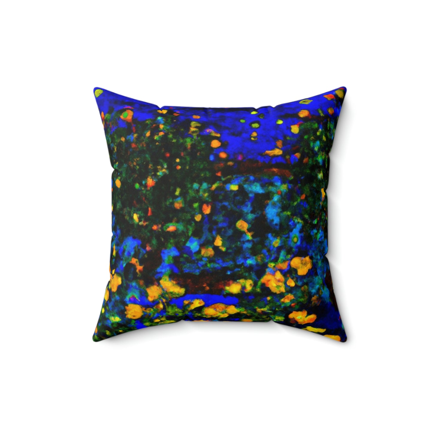 "A Midnight Celebration in Grandma's Garden" - The Alien Square Pillow