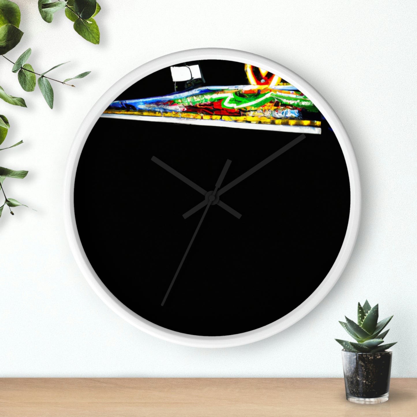 "Abandoned Illumination: A Haunted Carnival". - The Alien Wall Clock