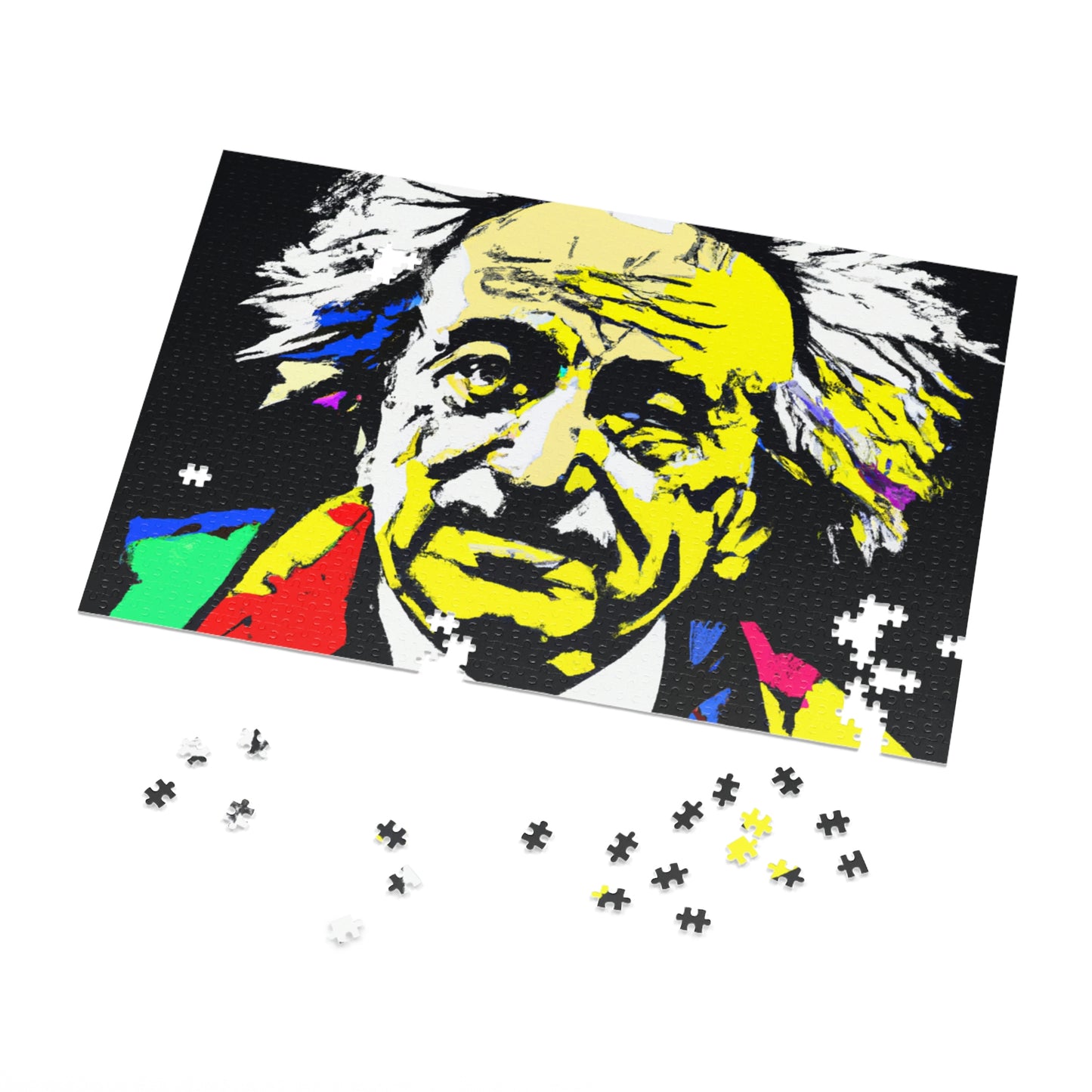 "Albert Einstein: A Pop Art Portrait" - The Alien Jigsaw Puzzle