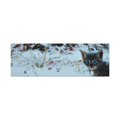 "Brave Kitten in the Frozen Storm" - The Alien Canva