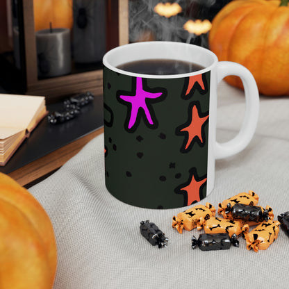 "Abandoned in the Glittering Night Sky" - The Alien Ceramic Mug 11 oz