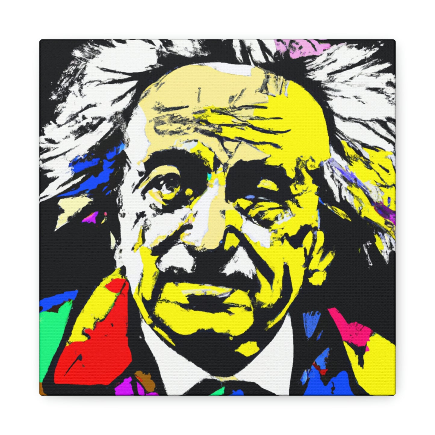 "Albert Einstein: Ein Pop-Art-Porträt" - The Alien Canva