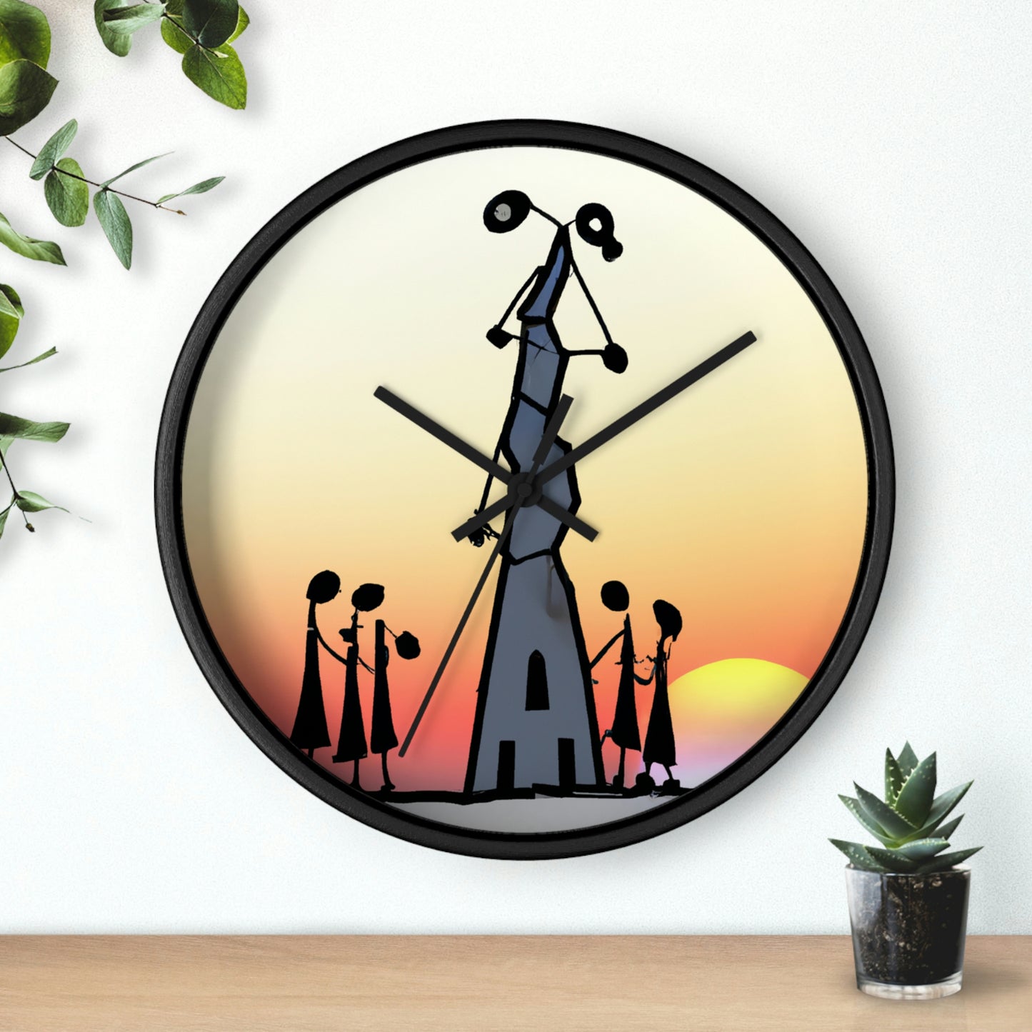 "Forgotten in the Sunset" - The Alien Wall Clock