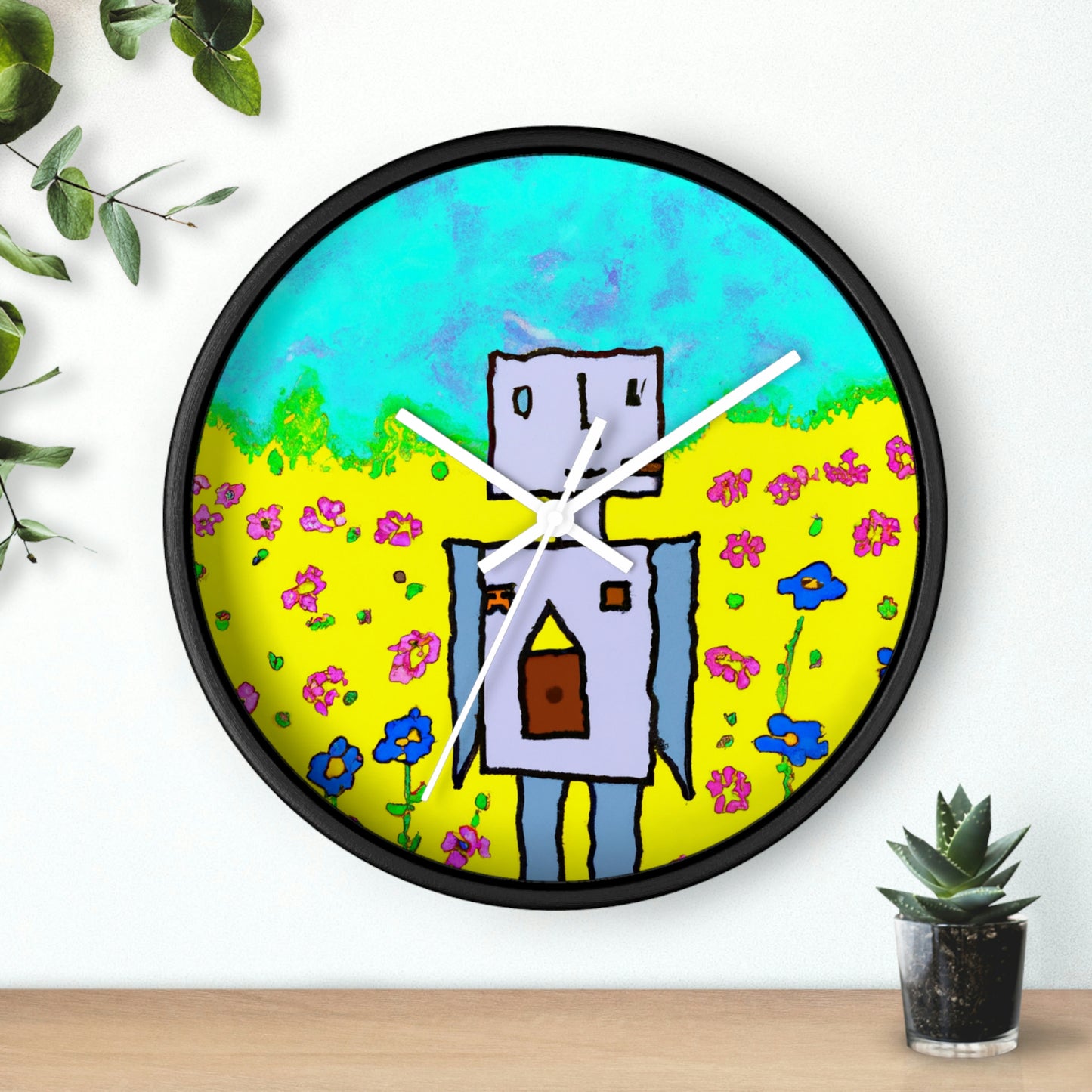 "A Small Miracle in a Sea of Flowers" - The Alien Wall Clock