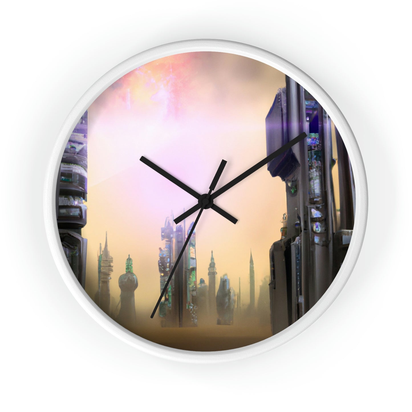 "Lost in the Cosmic Mist" - The Alien Wall Clock