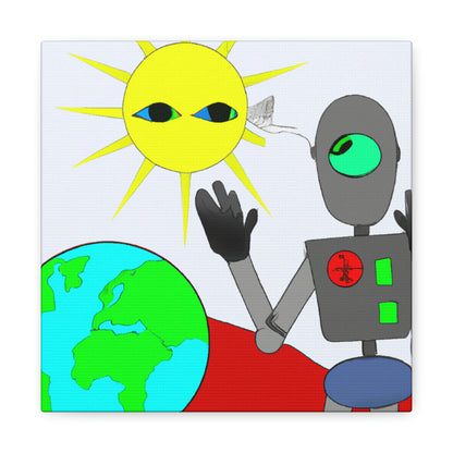 "Robot Defender: The Alien Invasion of Earth" - The Alien Canva