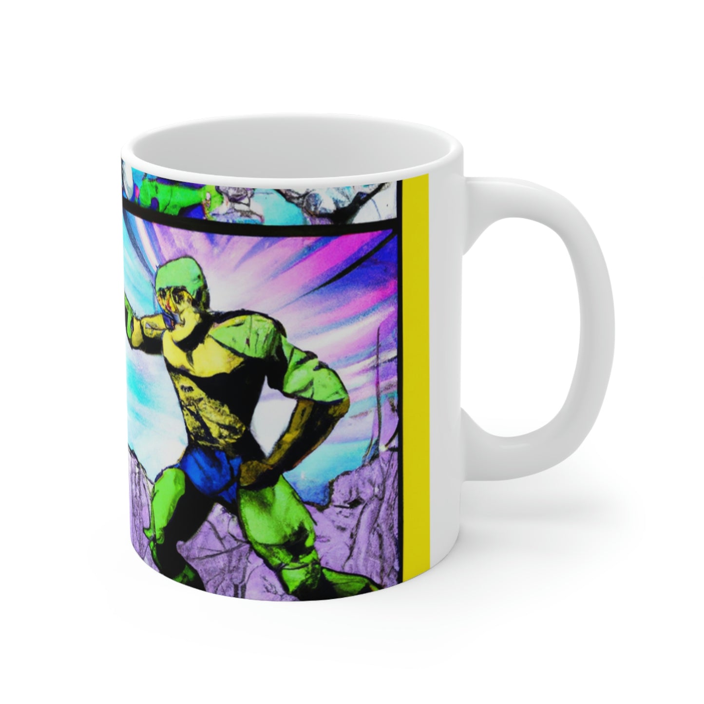 Superhero Showdown! - The Alien Ceramic Mug 11 oz