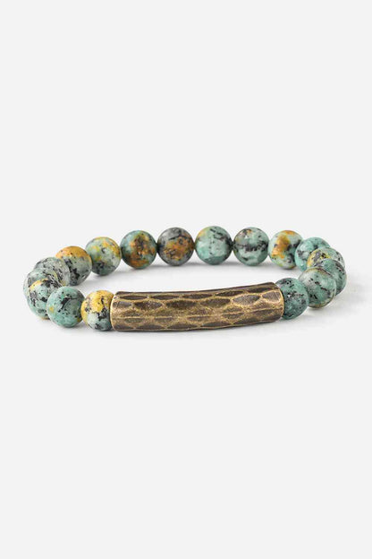 Natural Stone Beaded Bracelet