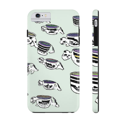 "A Purr-fectly Precious Tea Party Parade" - The Alien Tough Phone Cases