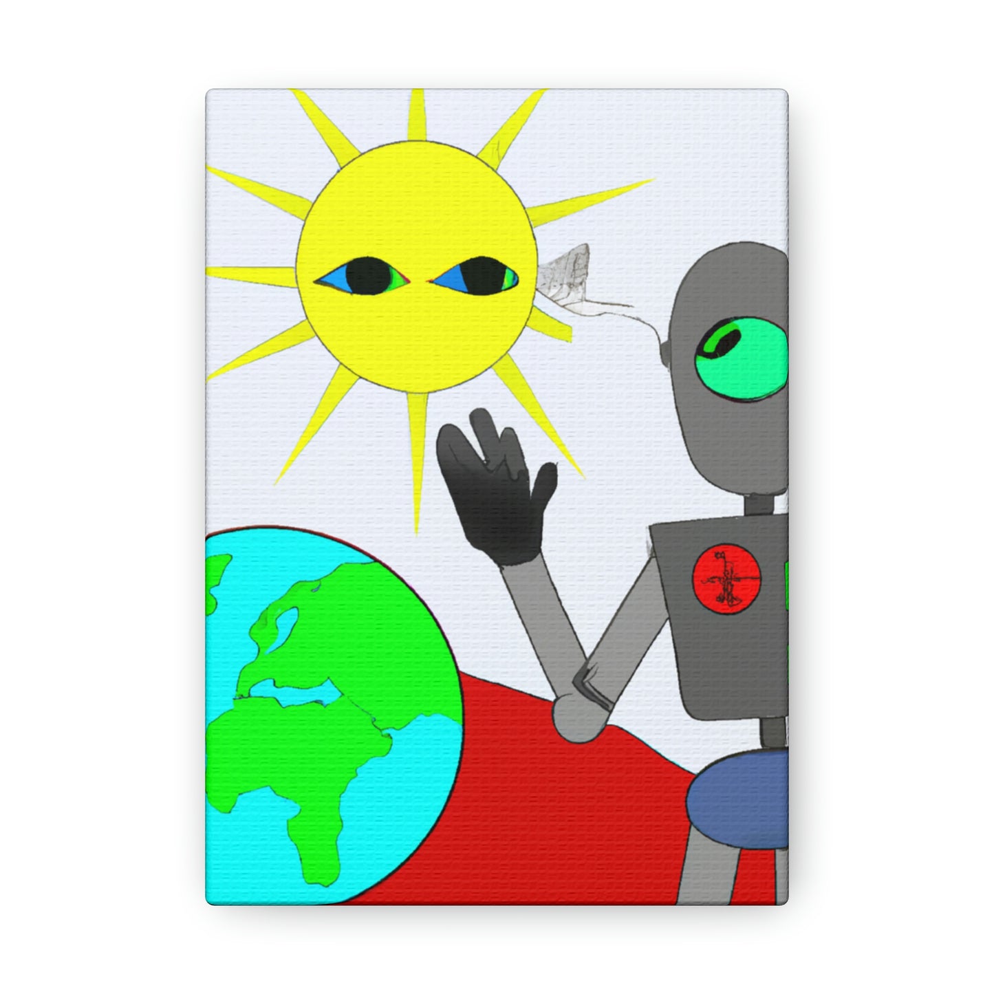 "Robot Defender: The Alien Invasion of Earth" - The Alien Canva