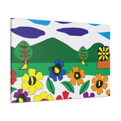 "Blooming Landscape: A Local Mural of Art and Nature" - Canvas