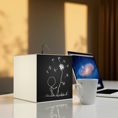 "A Dandelion Flicker in the Midnight Breeze" - The Alien Light Cube Lamp