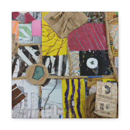 "Urban and Rural Intersections: A Mixed-Media Exploration" - Canvas