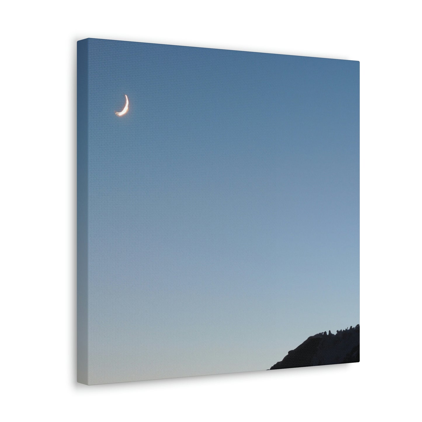 The Crescent Moon in Winter's Shadow - The Alien Canva