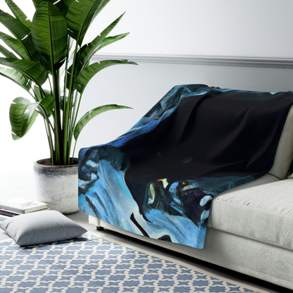 "Escape from the Icy Depths" - The Alien Sherpa Fleece Blanket