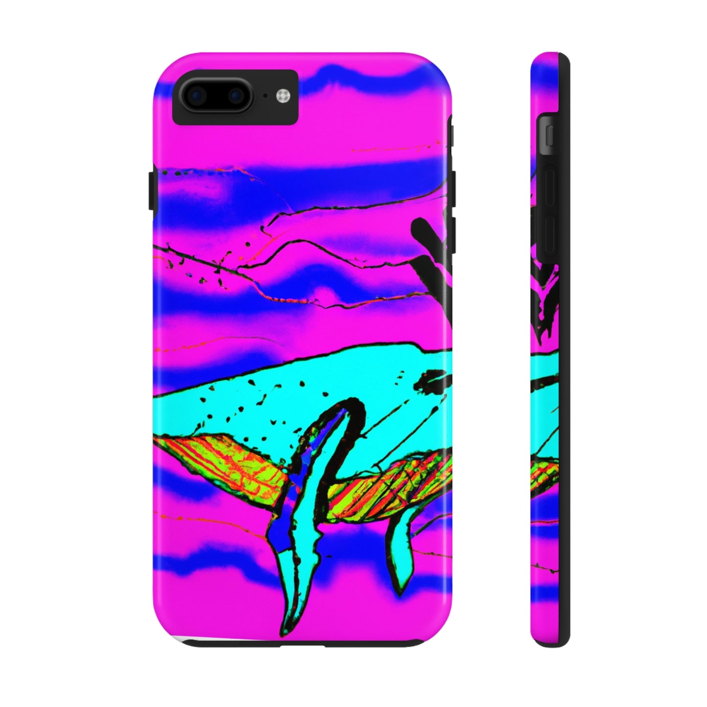 "Glow of the Neon Sea" - The Alien Tough Phone Cases