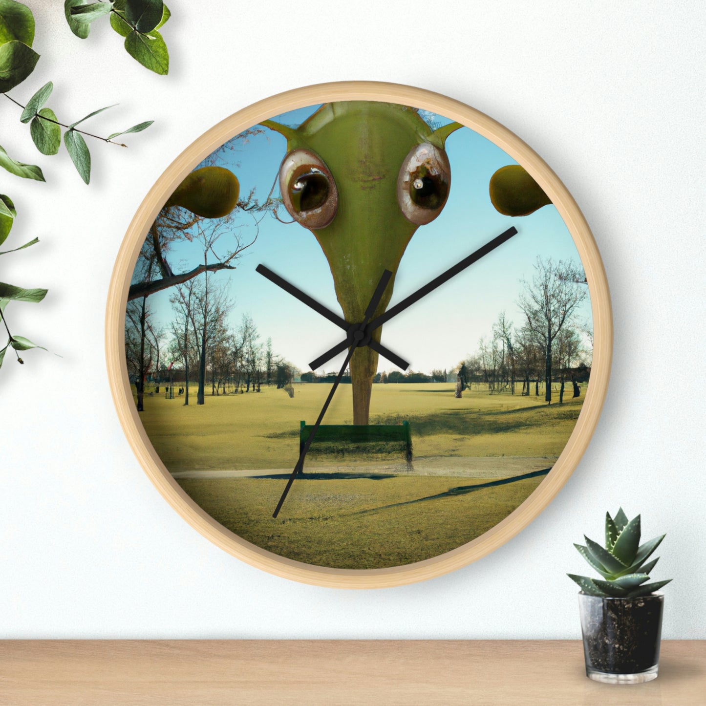 "Alien Parked Tales" - The Alien Wall Clock