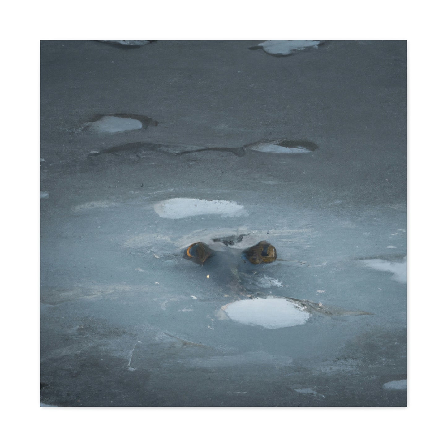 "The Frozen Lake Lurker" - Die Alien-Canva