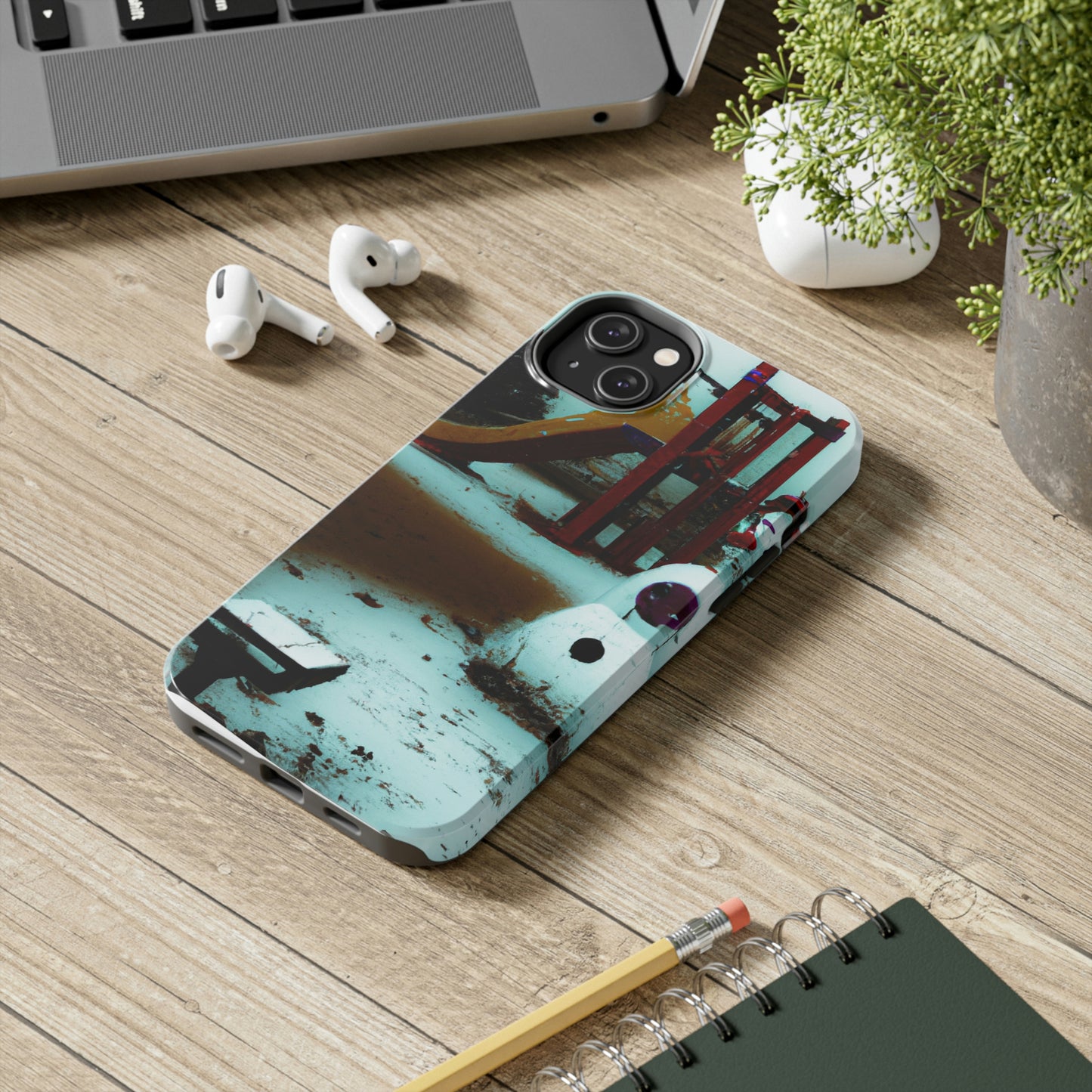 "Melancholy Snowman in a Silent Playground" - The Alien Tough Phone Cases