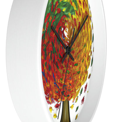 "Autumnal Whirl" - The Alien Wall Clock