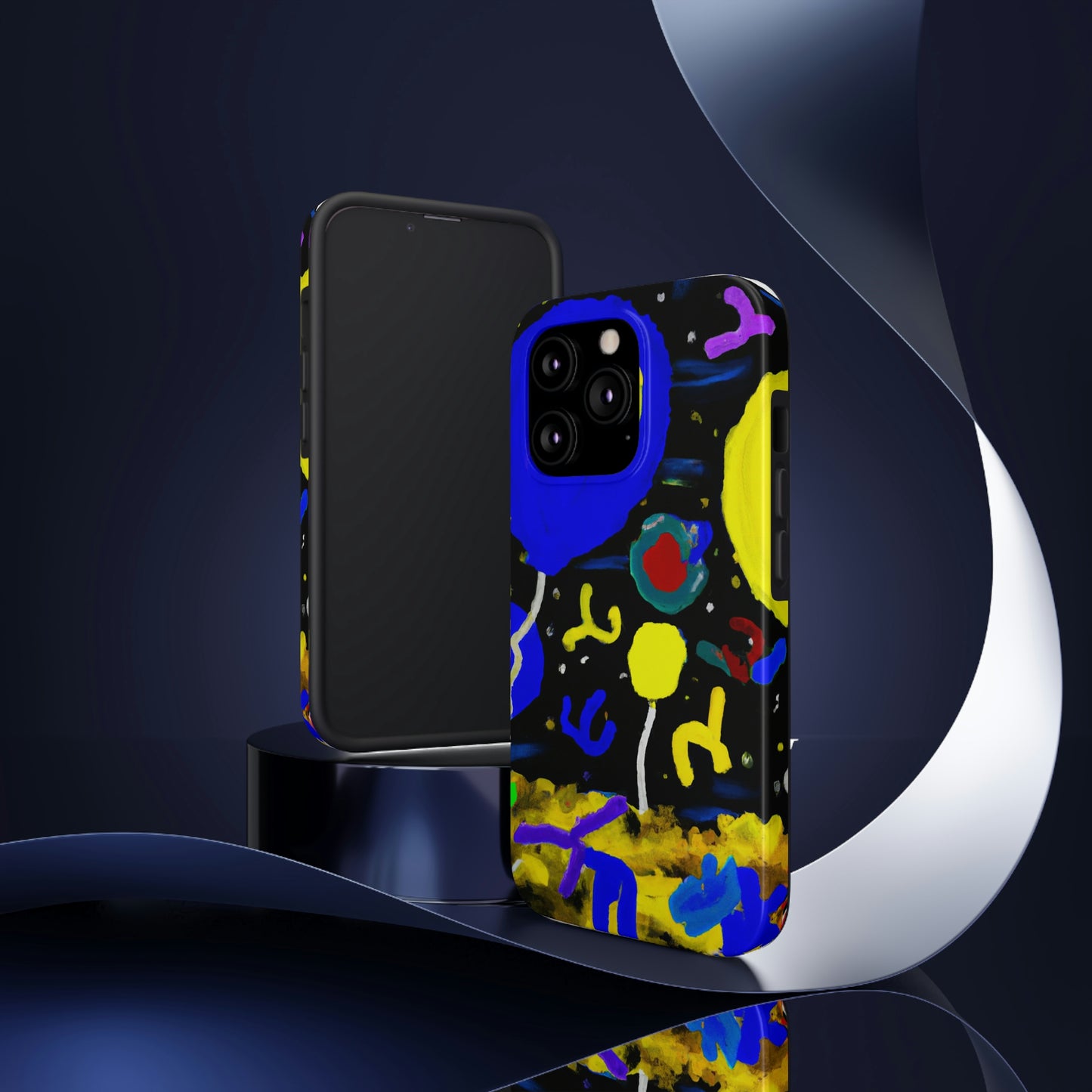 "A Starry Night Rainbow" - Die Alien Tough Phone Cases