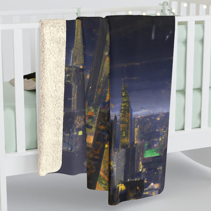 The Utopian Citadel in the Dystopian Tempest - The Alien Sherpa Fleece Blanket