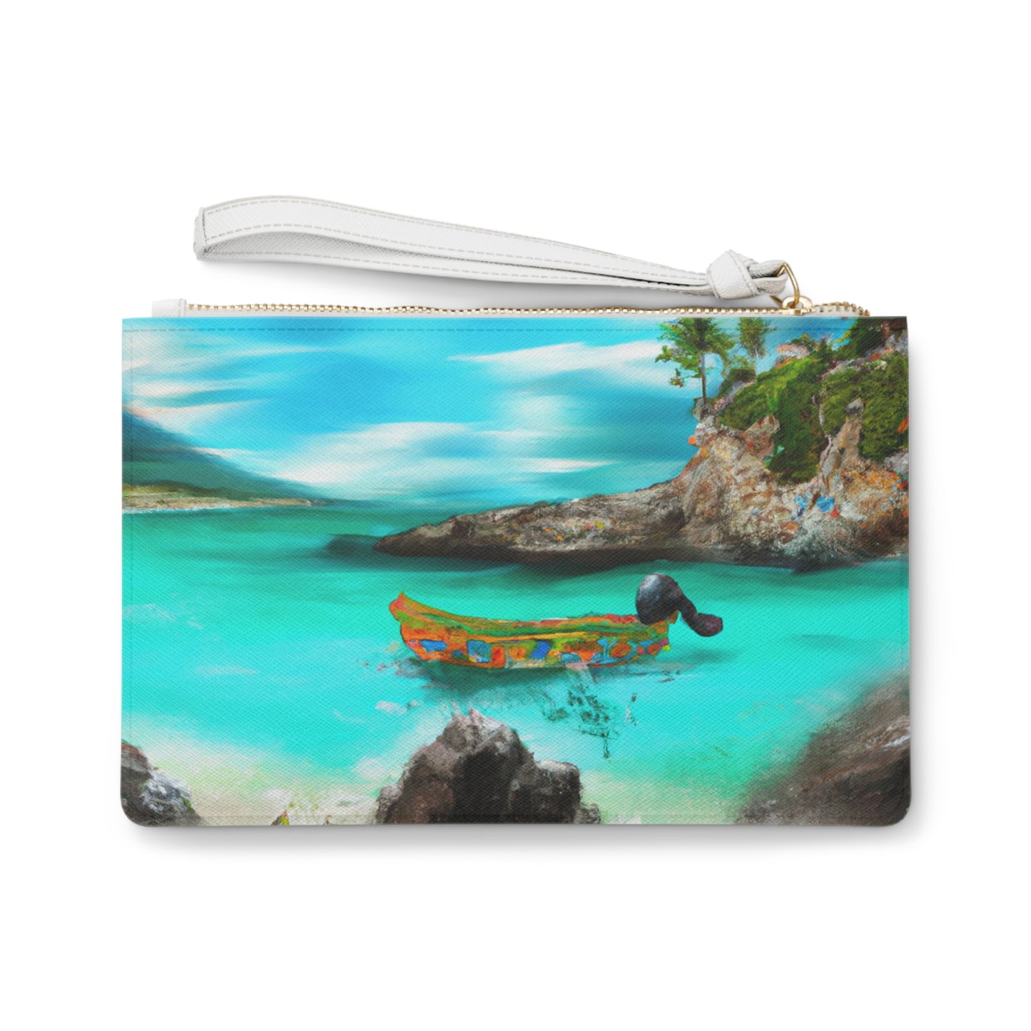 "Fiesta Caribeña en la Playa - Una Exploración Digital de la Cultura Mexicana" - The Alien Clutch Bag