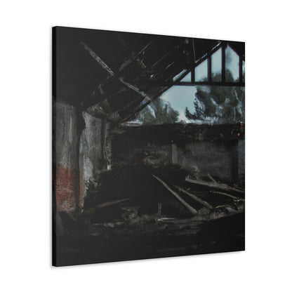 "Forgotten Memories: An Artistic Trek Through Abandoned Lands" - Canvas