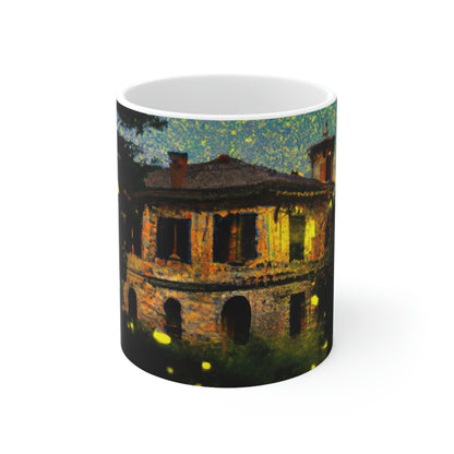 "A Shining Embrace of Fireflies" - The Alien Ceramic Mug 11 oz